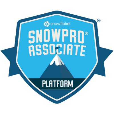 Certification badge for SnowPro Associate: Platform